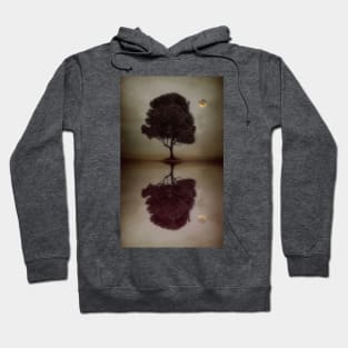 Lone Tree Reflecting Off The Water Hoodie